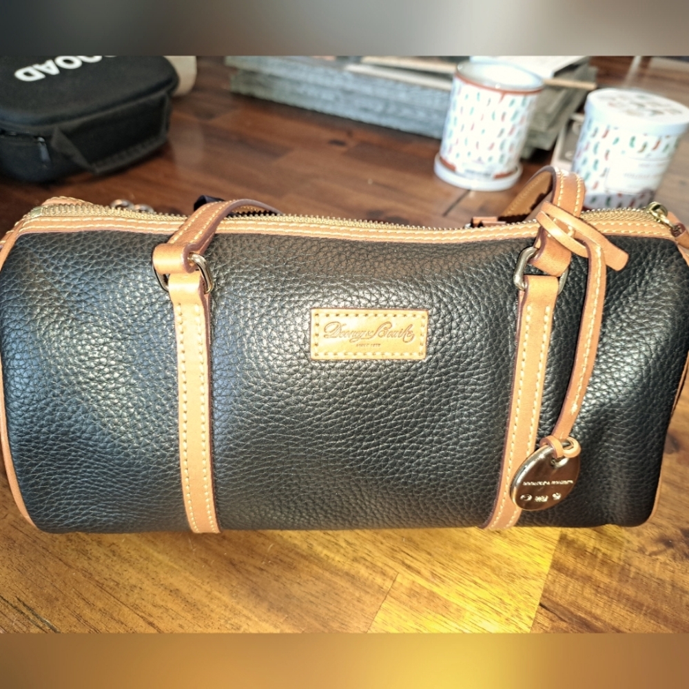 Dooney & Bourke Black Small Barrel Bag